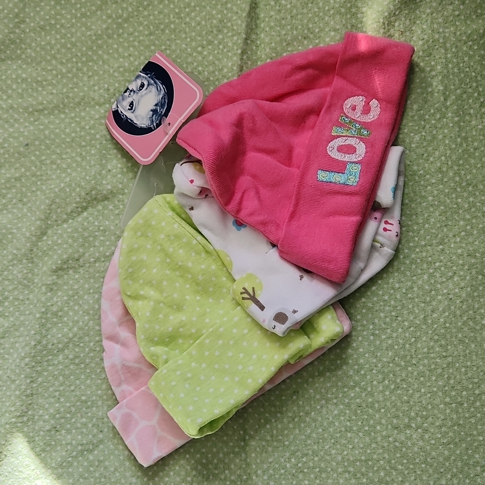 Gerber 0-6M girls 👧  hats